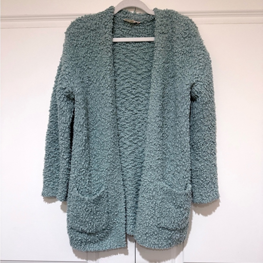 Pink Republic Soft Blue Open Cardigan sz L